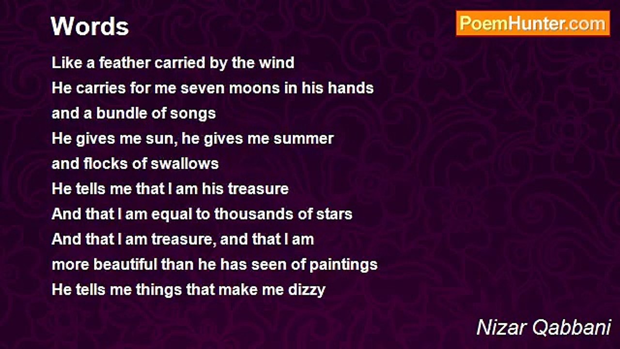 Nizar Qabbani - Words