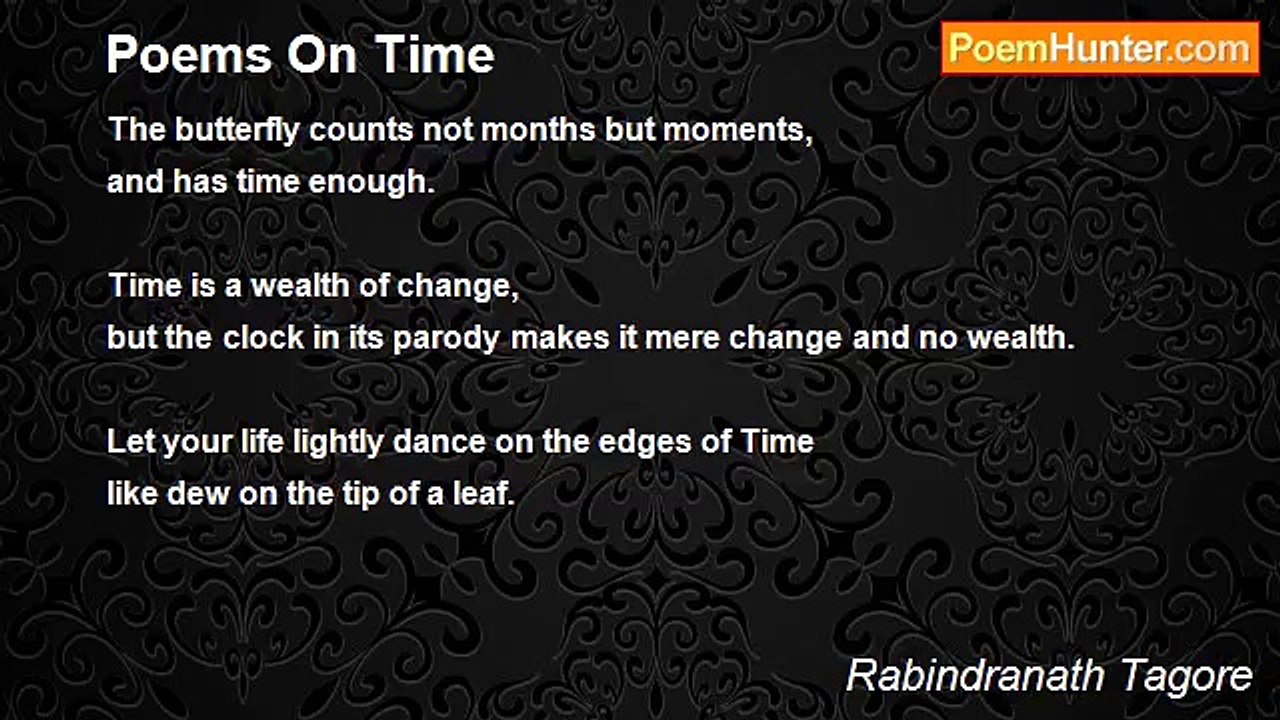 Rabindranath Tagore - Poems On Time