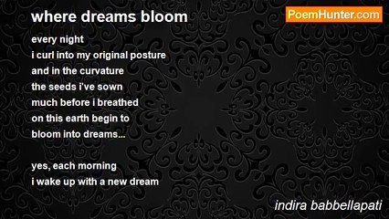 indira babbellapati - where dreams bloom