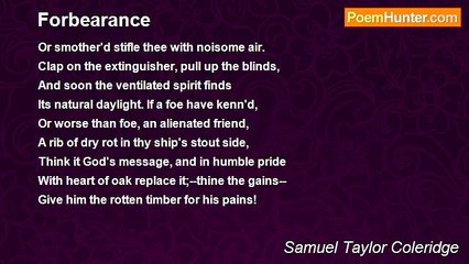 Samuel Taylor Coleridge - Forbearance