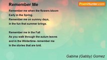 Gabina (Gabby) Gomez - Remember Me