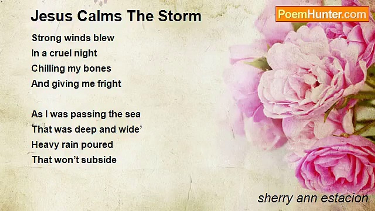 sherry ann estacion - Jesus Calms The Storm