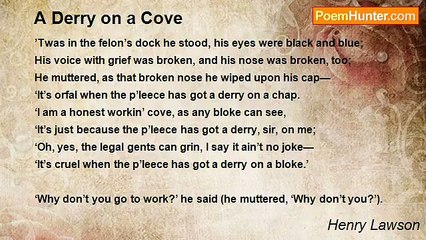 Henry Lawson - A Derry on a Cove