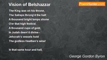 George Gordon Byron - Vision of Belshazzar