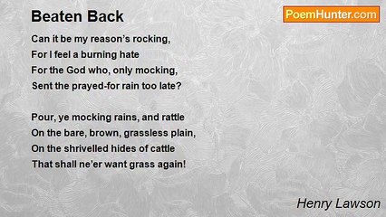 Henry Lawson - Beaten Back