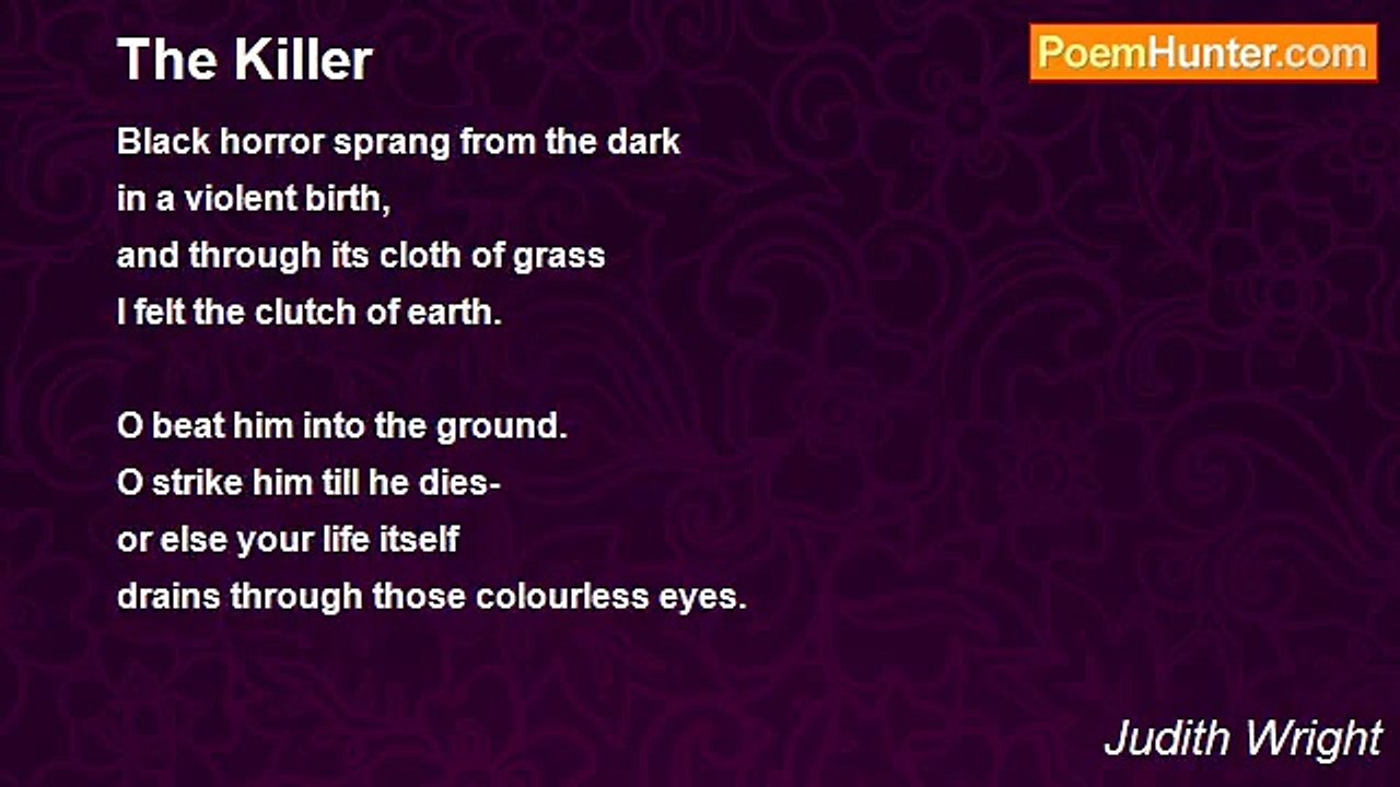 Judith Wright - The Killer