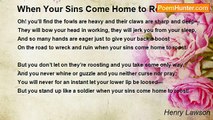 Henry Lawson - When Your Sins Come Home to Roost