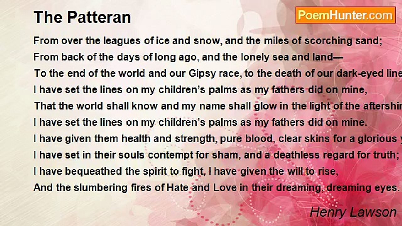 Henry Lawson - The Patteran