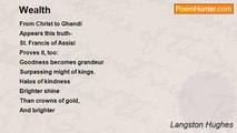 Langston Hughes - Wealth