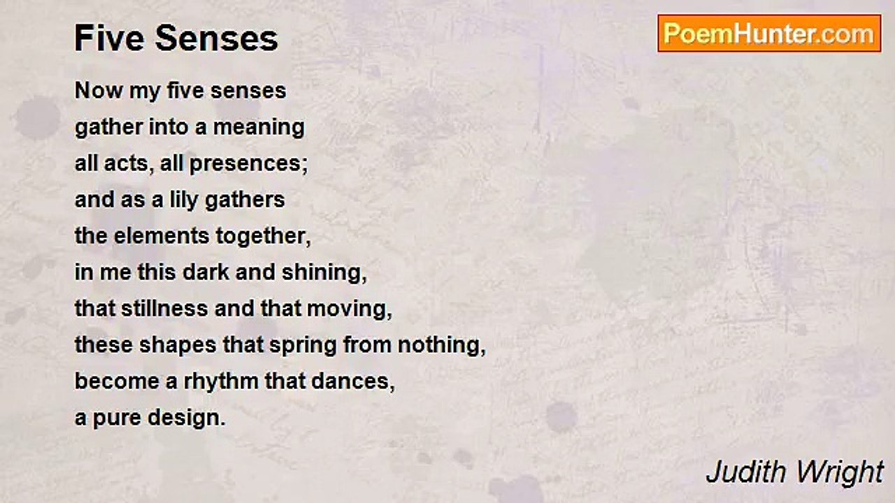 Judith Wright - Five Senses