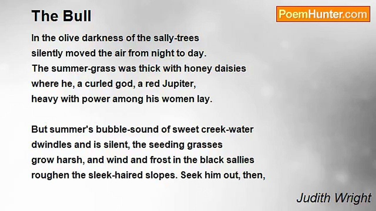 Judith Wright - The Bull