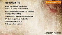 Langston Hughes - Question [1]