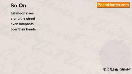 michael oliver - So On