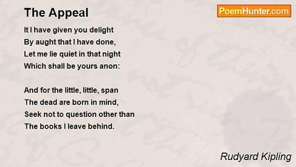 Rudyard Kipling - The Appeal