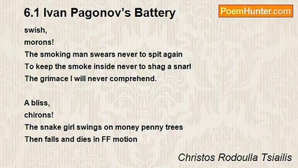 Christos Rodoulla Tsiailis - 6.1 Ivan Pagonov’s Battery