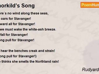 Rudyard Kipling - Thorkild’s Song
