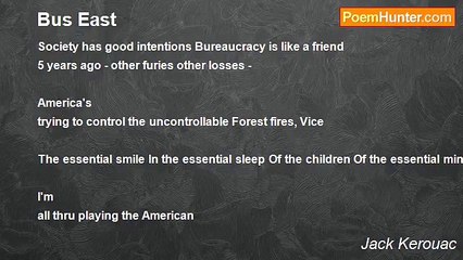 Jack Kerouac - Bus East