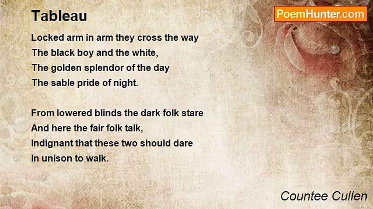 Countee Cullen - Tableau