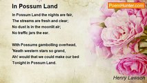 Henry Lawson - In Possum Land