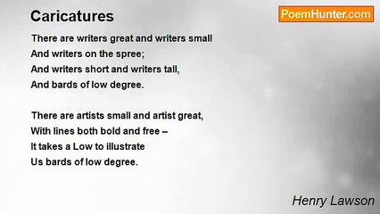 Henry Lawson - Caricatures