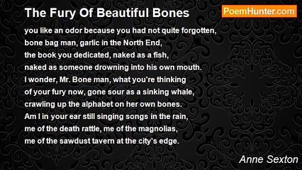 Anne Sexton - The Fury Of Beautiful Bones