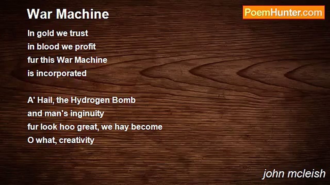 john mcleish - War Machine