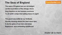 Walter de la Mare - The Seas of England