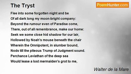 Walter de la Mare - The Tryst