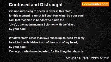 Video herunterladen: Mewlana Jalaluddin Rumi - Confused and Distraught