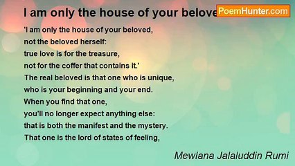 Video herunterladen: Mewlana Jalaluddin Rumi - I am only the house of your beloved