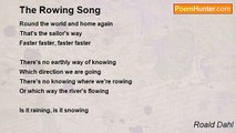 Roald Dahl - The Rowing Song