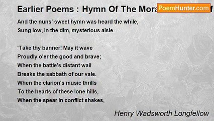 Henry Wadsworth Longfellow - Earlier Poems : Hymn Of The Moravian Nuns Of Bethlehem