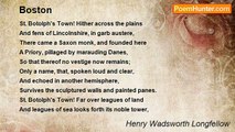 Henry Wadsworth Longfellow - Boston