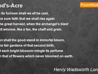 Henry Wadsworth Longfellow - God's-Acre