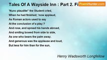 Henry Wadsworth Longfellow - Tales Of A Wayside Inn : Part 2. Finale