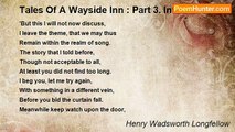 Henry Wadsworth Longfellow - Tales Of A Wayside Inn : Part 3. Interlude V.