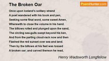 Henry Wadsworth Longfellow - The Broken Oar