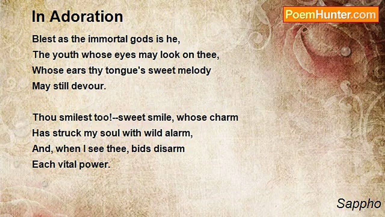 Sappho - In Adoration