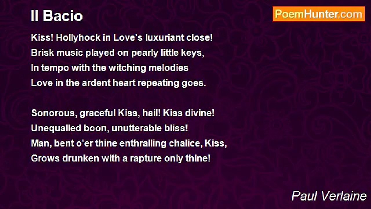 Paul Verlaine - Il Bacio
