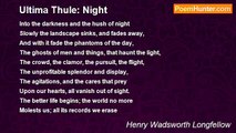 Henry Wadsworth Longfellow - Ultima Thule: Night