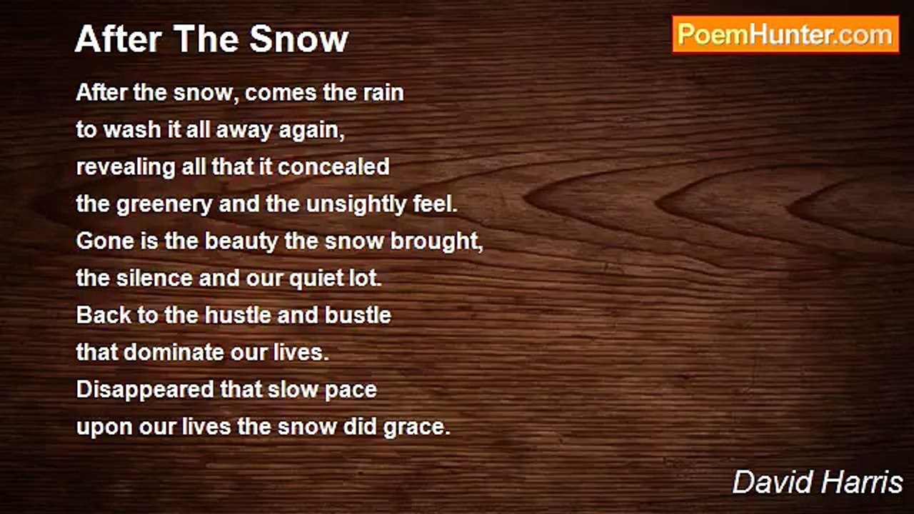 David Harris - After The Snow