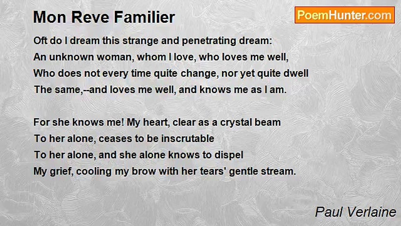 Paul Verlaine - Mon Reve Familier