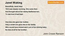 John Crowe Ransom - Janet Waking