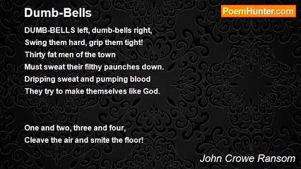 John Crowe Ransom - Dumb-Bells