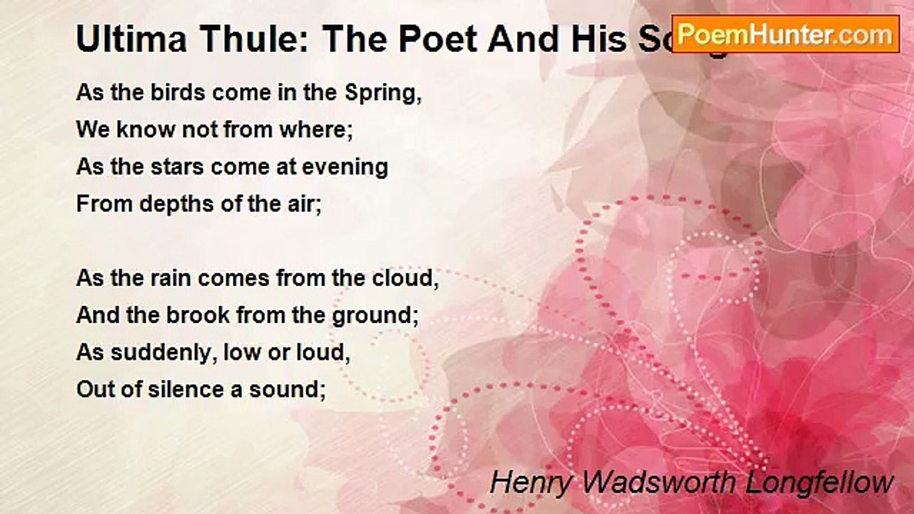 Henry Wadsworth Longfellow - Ultima Thule: The...