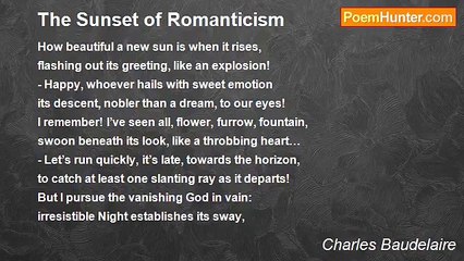 Charles Baudelaire - The Sunset of Romanticism