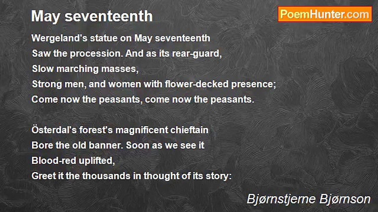 Bjørnstjerne Bjørnson - May seventeenth