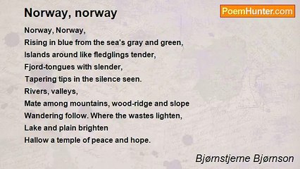 Bjørnstjerne Bjørnson - Norway, norway