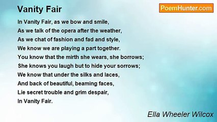 Ella Wheeler Wilcox - Vanity Fair