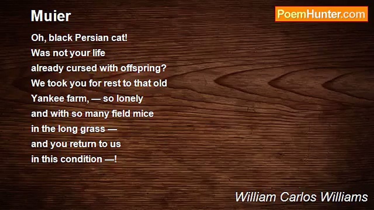 William Carlos Williams - Muier